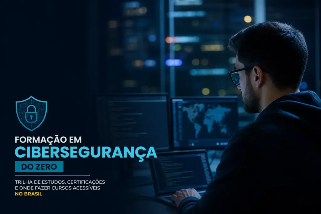Formação em Cibersegurança do zero: trilha de estudos, certificações e onde fazer cursos acessíveis no Brasil